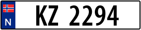 Trailer License Plate